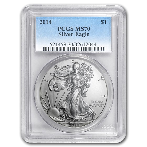 2014 Silver American Eagle MS-70 PCGS 2014 Silver American Eagle MS-70 PCGS